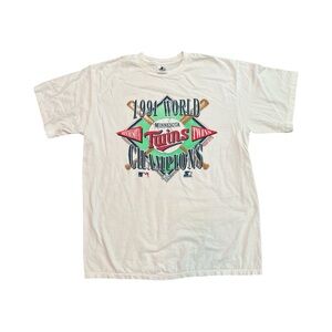 Vintage 1991 Minnesota Twins World Series Champions Tee Size XL
